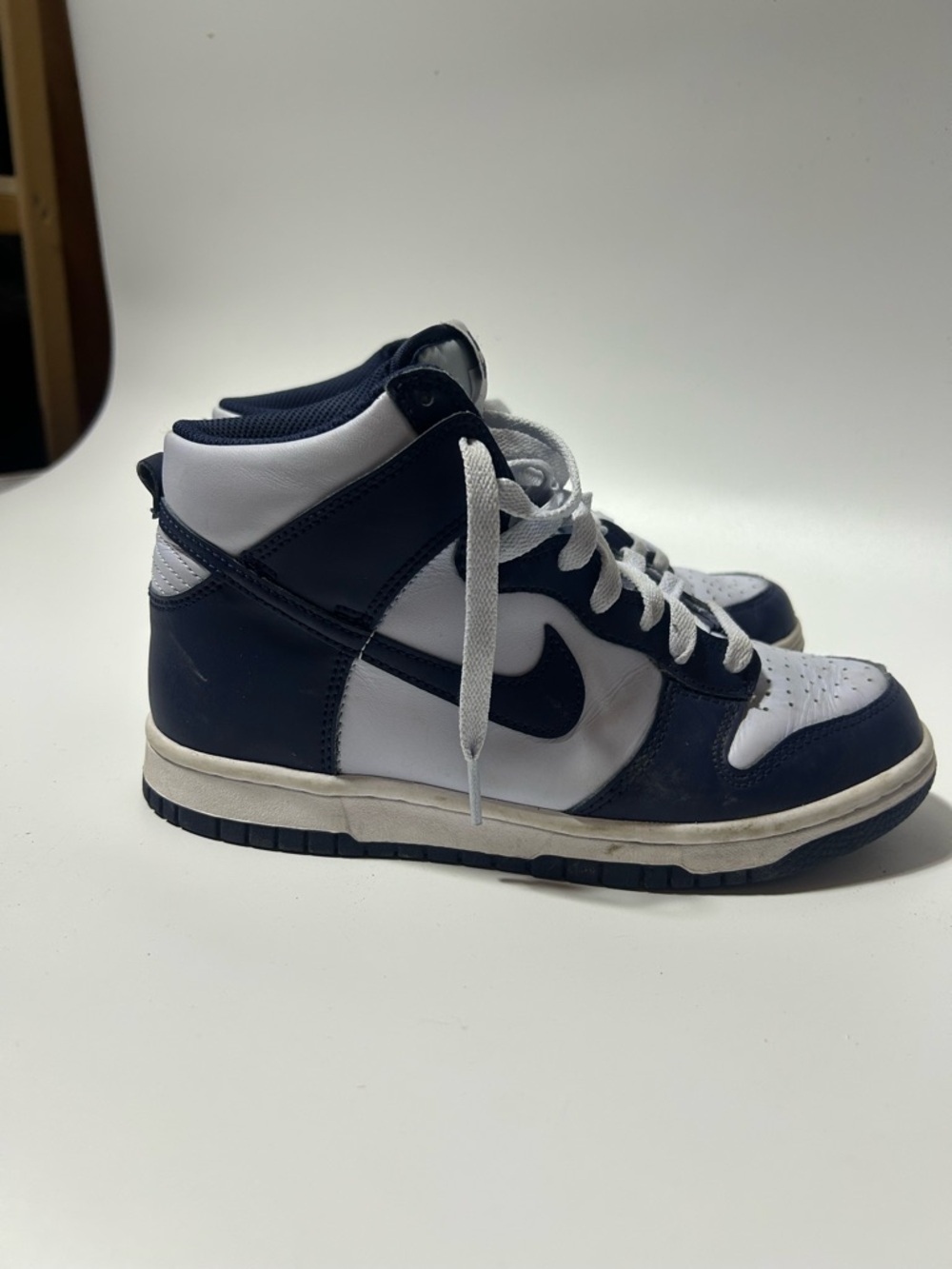 Nike High-Top Sneakers in Navy and off white